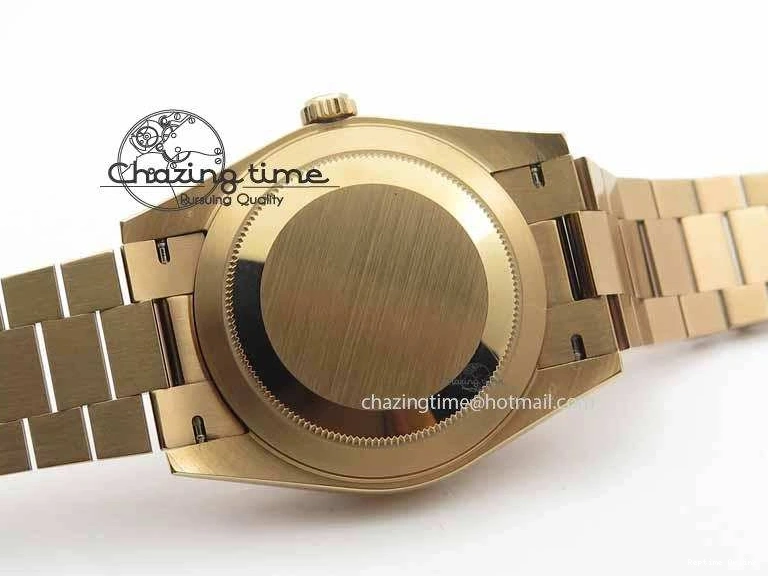 1219 Day Date 40mm RG BP Maker Best Edition Brown Dial Diamond Markers On RG Bracelet A ZeroBulk 3689